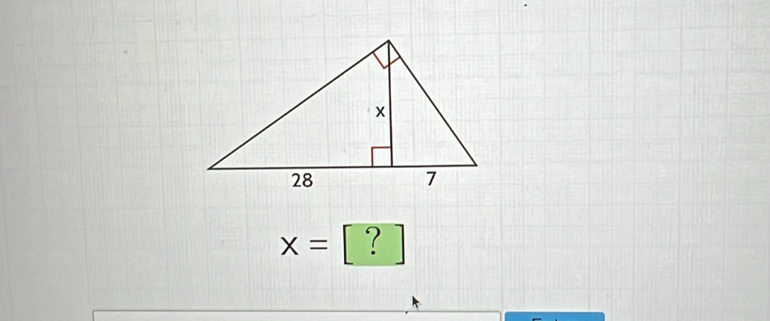 x= I ?