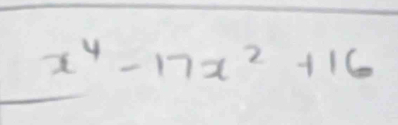 x^4-17x^2+16