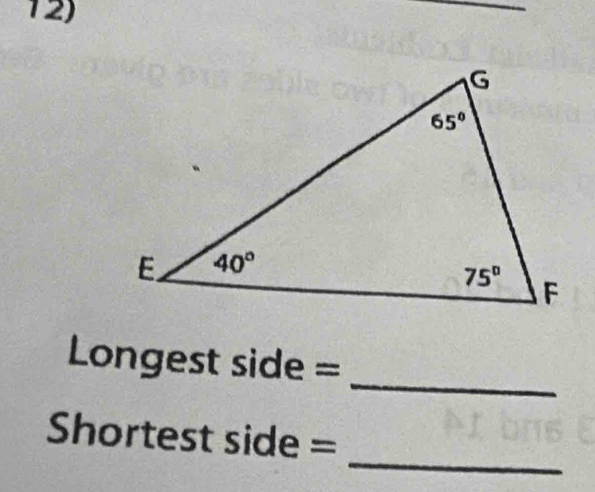 Longest side =
_
_
Shortest side =