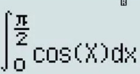 ∈t _0^((frac π)2)cos (x)dx