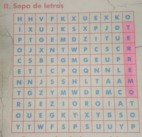 Sopa de letras