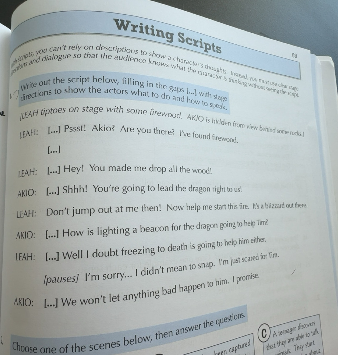 Solved: Writing Scripts 69 scripts, you can’t rely on descriptions to ...