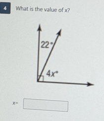 What is the value of x?
x=□