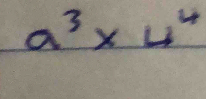 a^3* 4^4