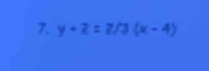 y+z=2/3(x-4)