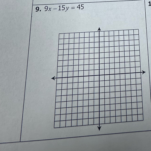 9x-15y=45
1