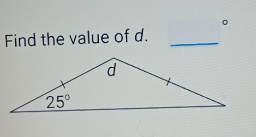 Find the value of d._