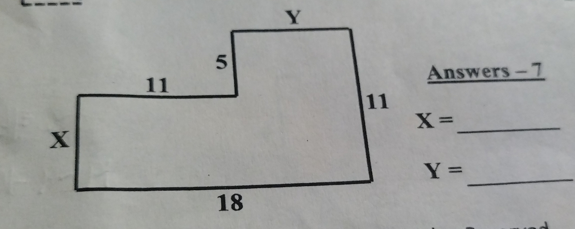 Answers - 7 
_ X=
Y=
_