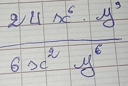  (244x^6-y^3))/6x^2+y^6 