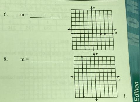 m=
8. m= _ 
1