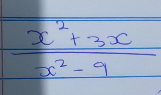  (x^2+3x)/x^2-9 