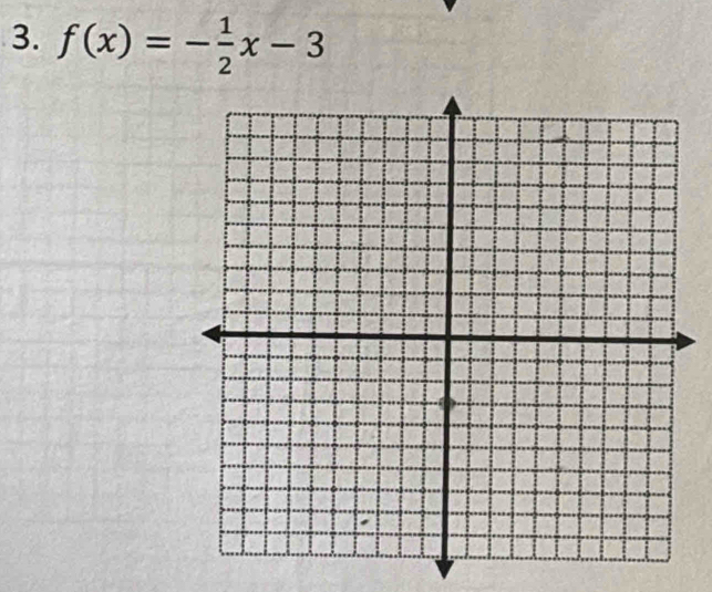 f(x)=- 1/2 x-3