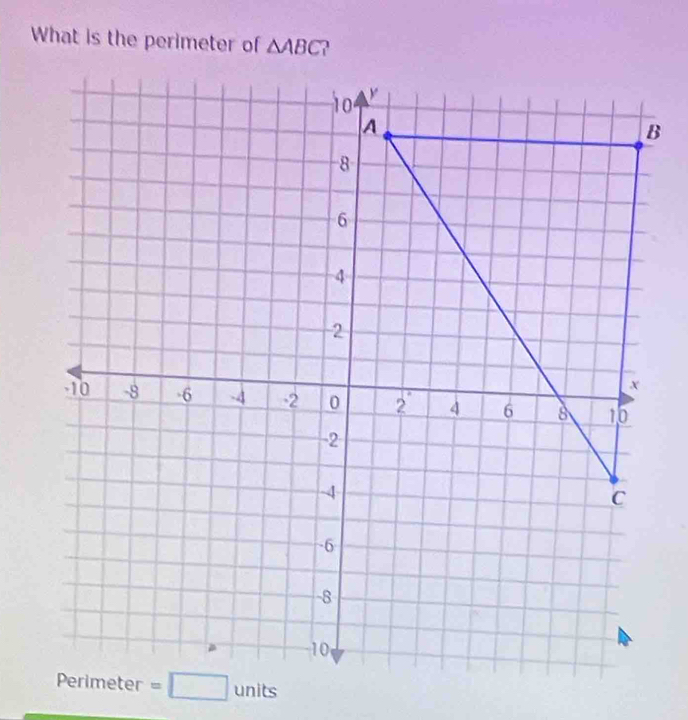 What is the perimeter of △ ABC