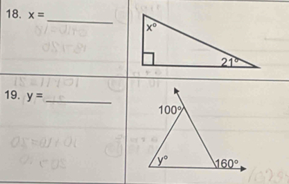 x=
_
19. y= _