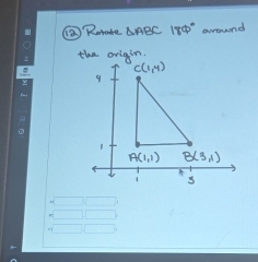 ( Rotate △ ABC around