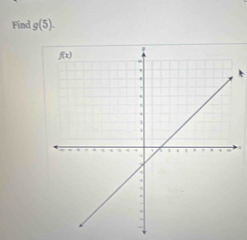 Find g(5).