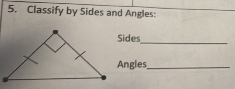 Classify by Sides and Angles: 
Sides 
_ 
Angles_