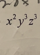 x^2y^3z^3