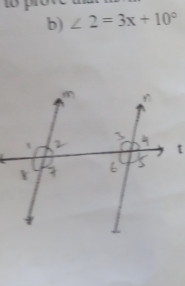 prove ud 
b) ∠ 2=3x+10°