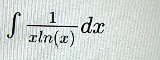 ∈t  1/xln (x) dx