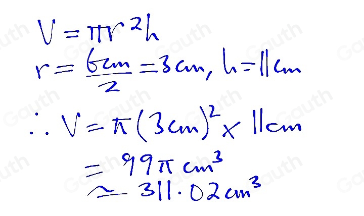 Solved: Work out the volume of the can of soup below. Give your answer ...