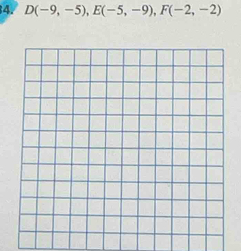 D(-9,-5), E(-5,-9), F(-2,-2)