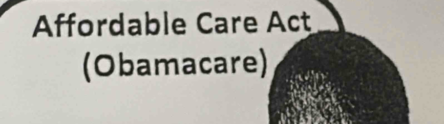 Affordable Care Act 
(Obamacare)