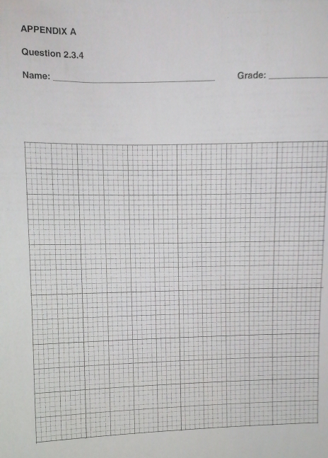 APPENDIX A 
Question 2.3.4 
Name: _Grade:_