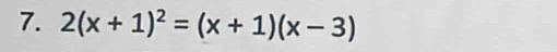 2(x+1)^2=(x+1)(x-3)