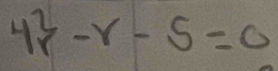 4r^2-r-5=0