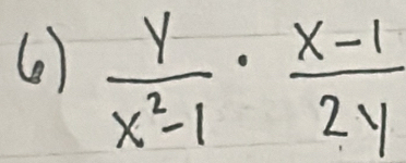 (  y/x^2-1 ·  (x-1)/2y 