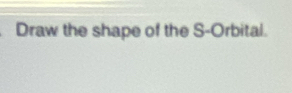 Draw the shape of the S-Orbital.