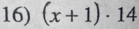 (x+1)· 14