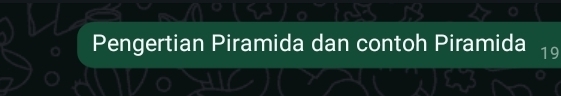 Pengertian Piramida dan contoh Piramida 19