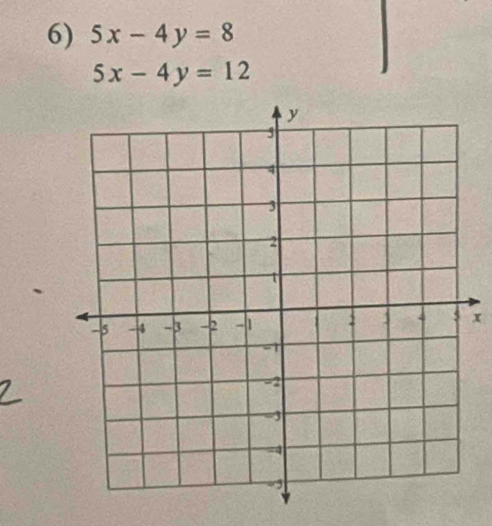 5x-4y=8
5x-4y=12
x