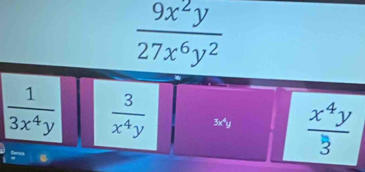  9x^2y/27x^6y^2 