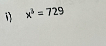 x^3=729