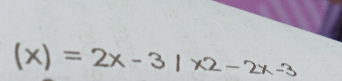 (x)=2x-3|x2-2x-3