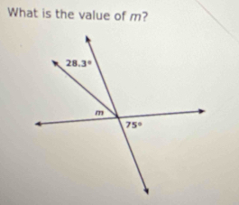 What is the value of m?