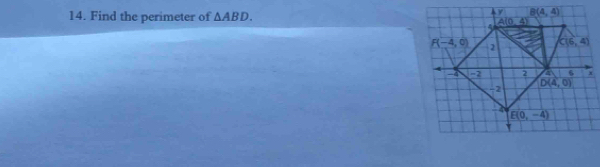 Find the perimeter of △ ABD.