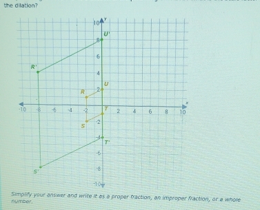 the dilation?
number.