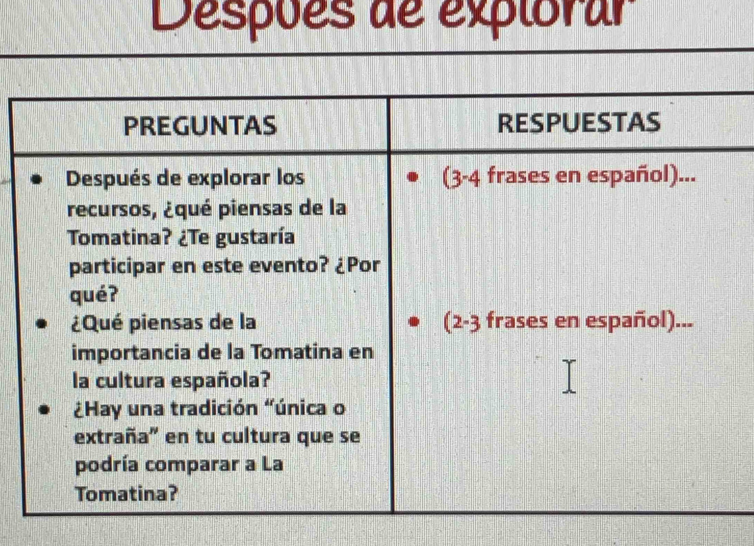 Despões de explorar