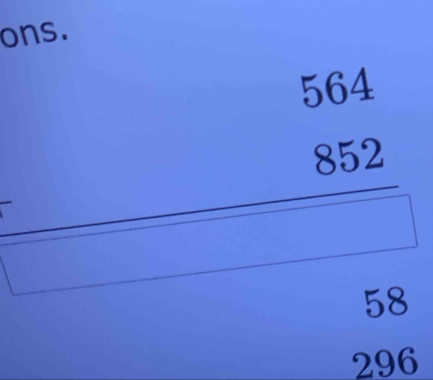 ons.
504
□  852
r=(-4,-(-(,4)
□  
□ 
58
296