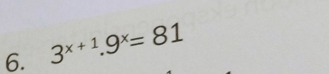 3^(x+1).9^x=81