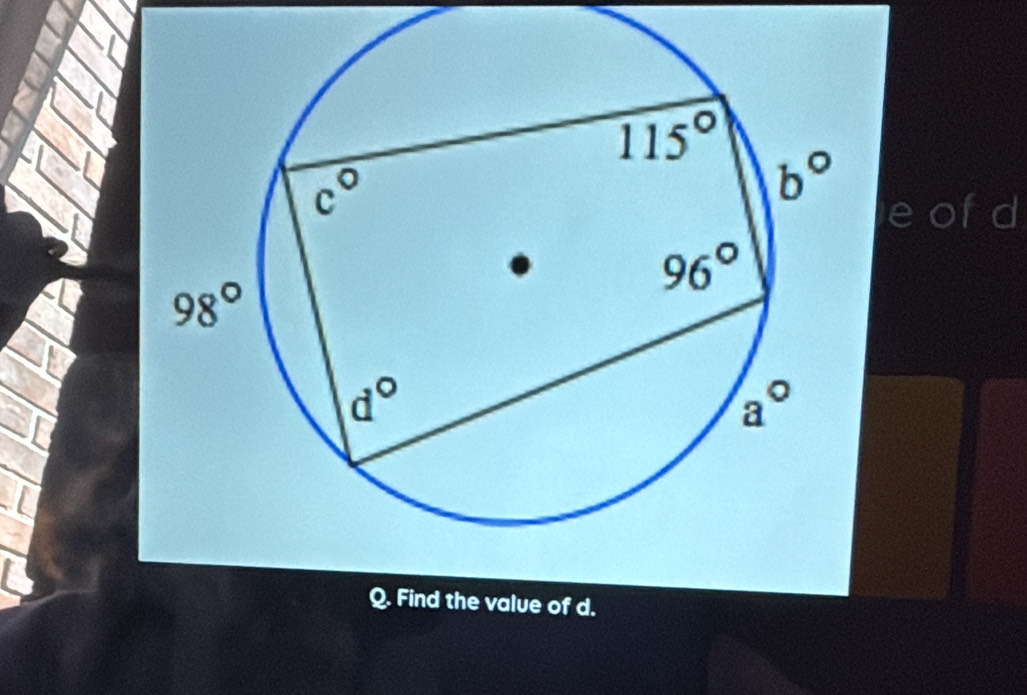 eofd
Q. Find the value of d.