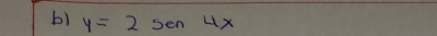 y=2sen4x