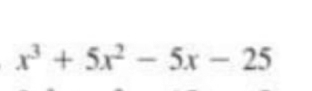 x^3+5x^2-5x-25