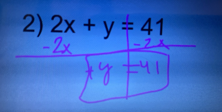 2x+y=41