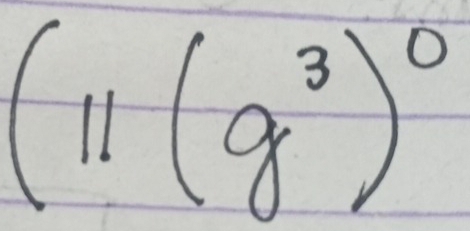 (11(g^3)^0