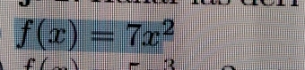 f(x)=7x^2
2